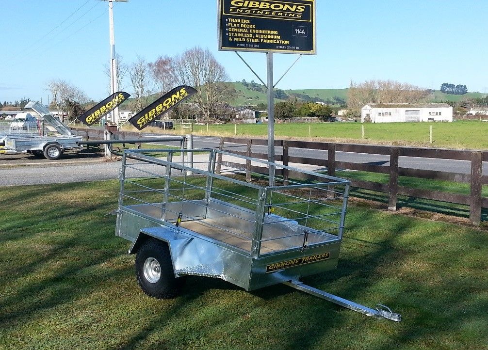 Single Axle Farm Bike Trailer Trailers for Sale Gibbons Engineering